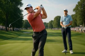 revivez le duel intense au travelers championship où viktor hovland a triomphé face à scottie scheffler lors du pga tour, offrant une performance spectaculaire sur le green.