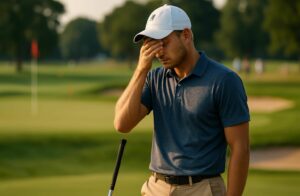adrien dumont de chassart éliminé après le cut au 3m open dans le minnesota lors du pga tour, une compétition de golf de haut niveau.