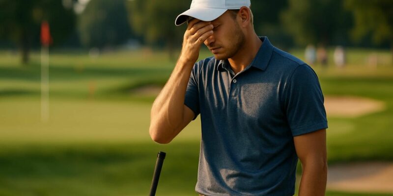 adrien dumont de chassart éliminé après le cut au 3m open dans le minnesota lors du pga tour, une compétition de golf de haut niveau.