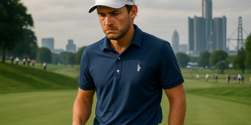 suivez le début compliqué d'adrien dumont de chassart lors du premier tour du pga tour à détroit, entre espoirs et défis sur le parcours.