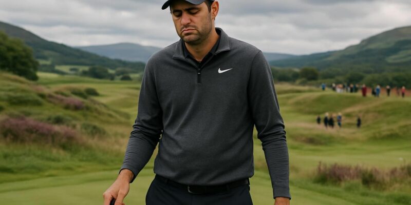 scottie scheffler échoue à passer le cut au scottish open, une première en près de quatre ans, marquant un tournant inattendu dans sa carrière.
