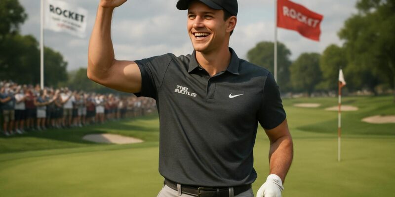 découvrez la victoire historique de thorbjornsen au rocket mortgage classic, sa première victoire sur le pga tour dans le monde du golf.