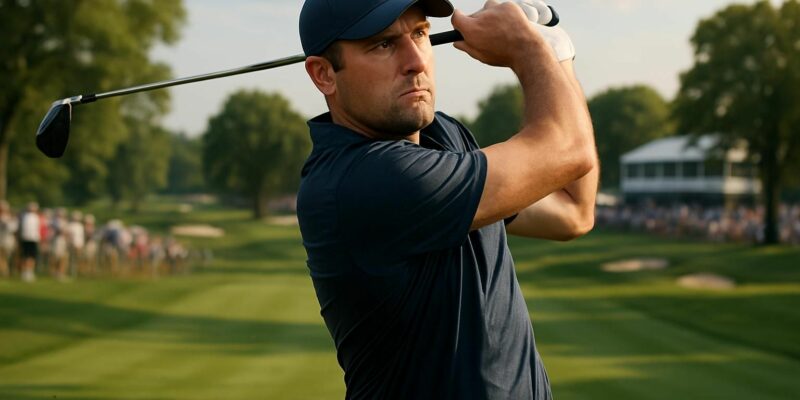 scottie scheffler, numéro 1 mondial de golf, remporte facilement le st. jude championship et s'impose avec brio lors des fedex playoffs.