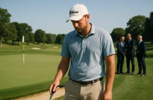 le joueur de golf trey mullinax suspendu par le pga tour pour non-respect des règles anti-dopage, impactant sa carrière et les compétitions à venir.
