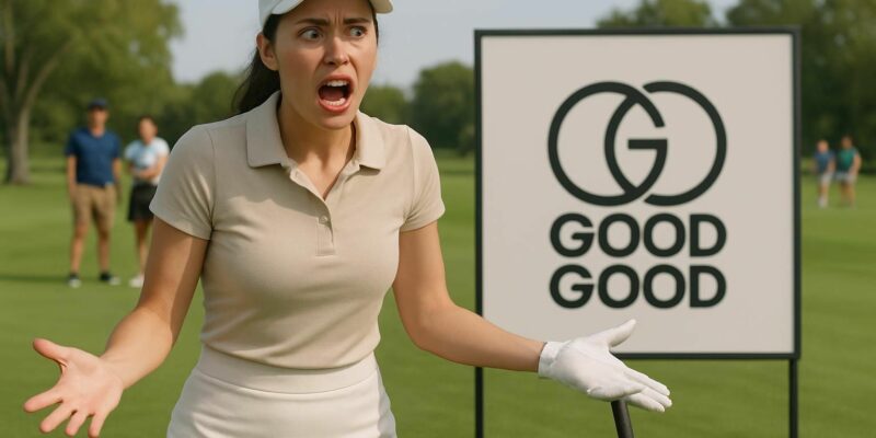 la marque américaine de golf « good good » présente ses excuses après la controverse suscitée par une publicité mettant en scène une femme.
