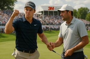 revivez la victoire spectaculaire de jackson koivun face à scottie scheffler au 3m open, une performance exceptionnelle sur le circuit pga.