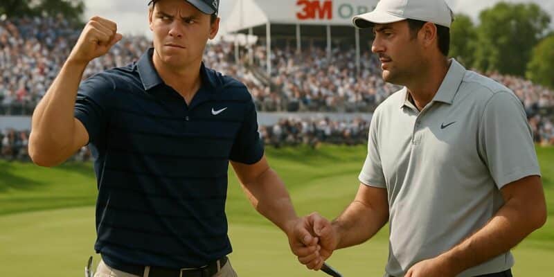 revivez la victoire spectaculaire de jackson koivun face à scottie scheffler au 3m open, une performance exceptionnelle sur le circuit pga.