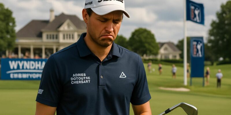 adrien dumont de chassart n'a pas réussi à franchir le cut lors du wyndham championship du pga tour, mettant fin prématurément à sa course dans ce tournoi prestigieux.