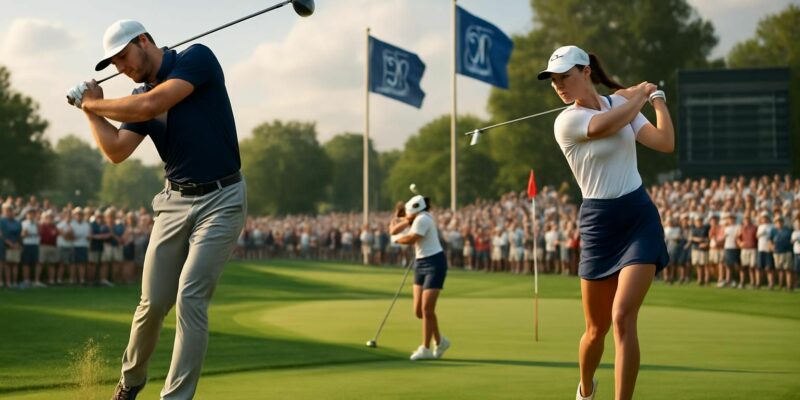 suivez en direct toutes les actualités et les scores du tour américain et de la lpga. retrouvez les dernières informations et résultats sur notre page 4.